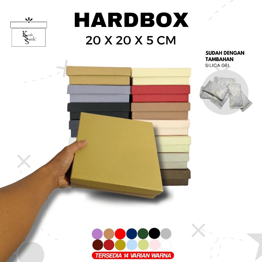 

Hardbox uk. 20 x 20 x 5 cm | kotak kado | hampers | giftbox l Rigid box l kotak keras l kotak tebal I Kotak Polos Nugi
