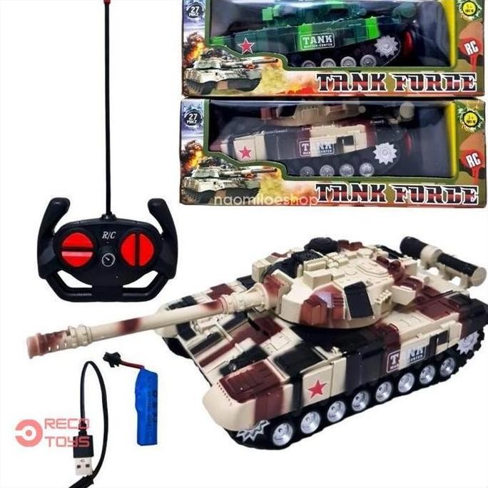 Tank Force Rc Mainan Rc War Tank Leopard Remote Control - Mainan Mobil