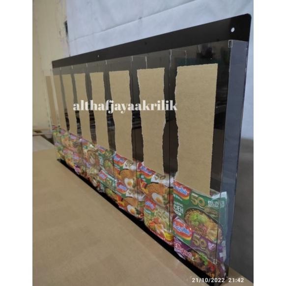 Terlaris Akrilik Rak Mie Instan/ Akrilik Warmindo 8,Selot
