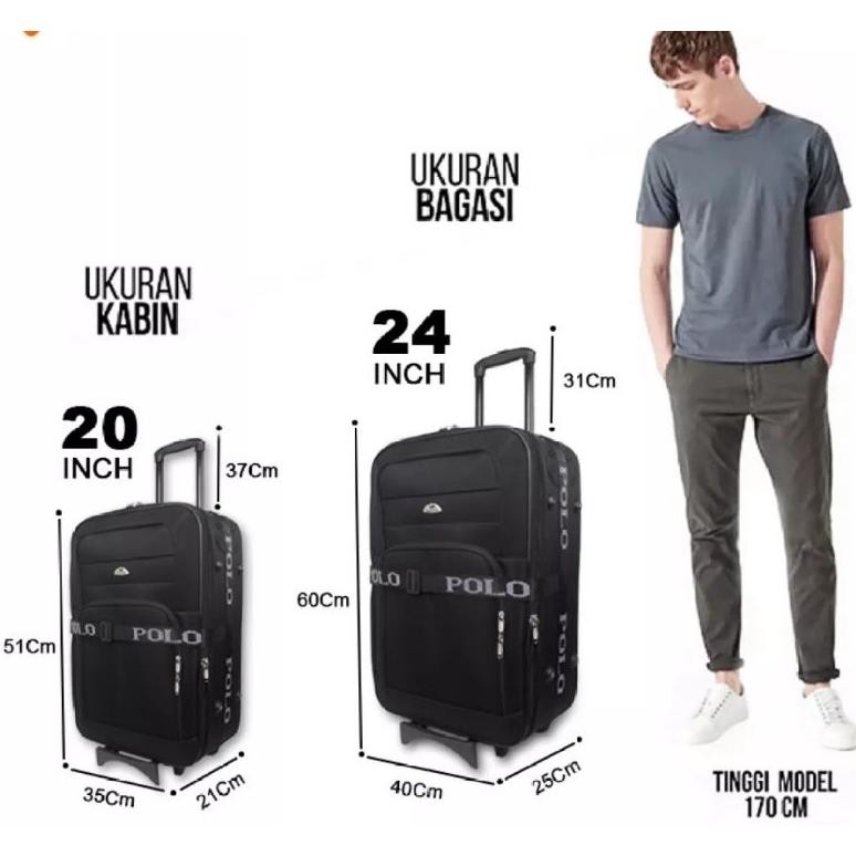 Terlaris Koper Bahan 20/24 Inch Koper Kain Anti Pecah Koper Merah Cabin Size  Bahan Kanvas Koper Exp