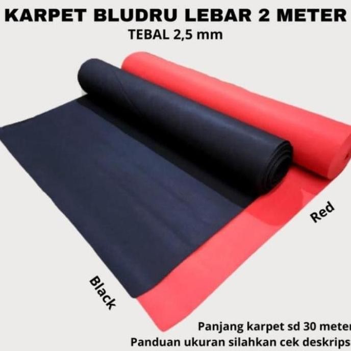 Zamzam - Karpet Polos Lebar 200CM Karpet Polos Karpet Bludru Karpet ruangan Karpet Masjid Karpet ter