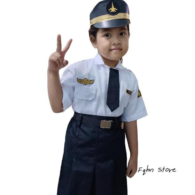 SERAGAM PROFESI ANAK/BAJU PROFESI ANAK/ PILOT ANAK CEWEK (FREE PACKING KARDUS)