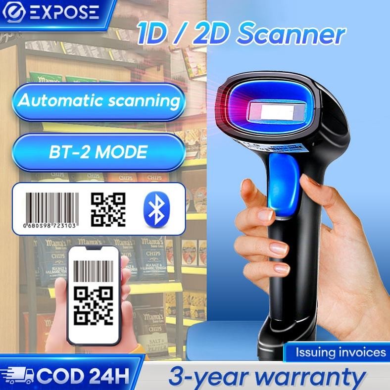 Terlaris Scanner Barcode 1D Autoscan Support Scanner Wireless Bluetooth Cocok Untuk Keperluan Scan B