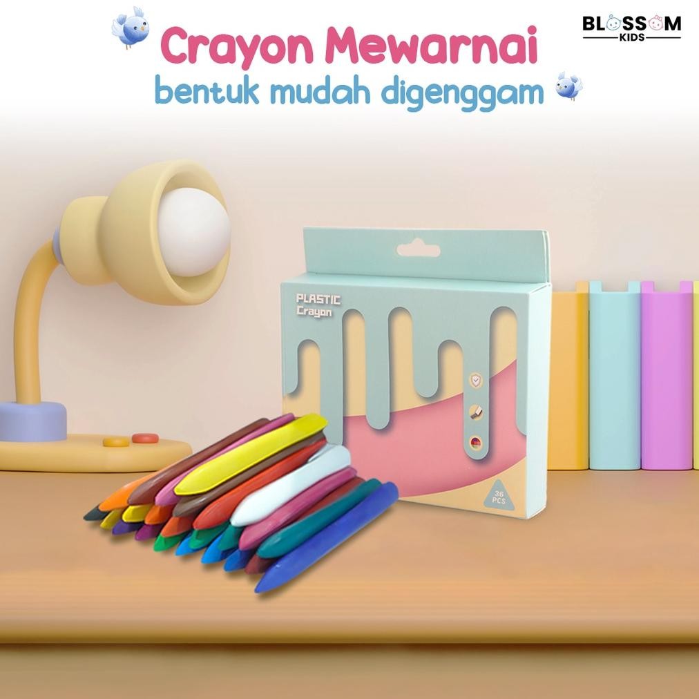 

New Crayon Anak Hands Clean Non Toxic Anti Air Tidak Membekas Di Tangan BLOSSOM KIDS !!