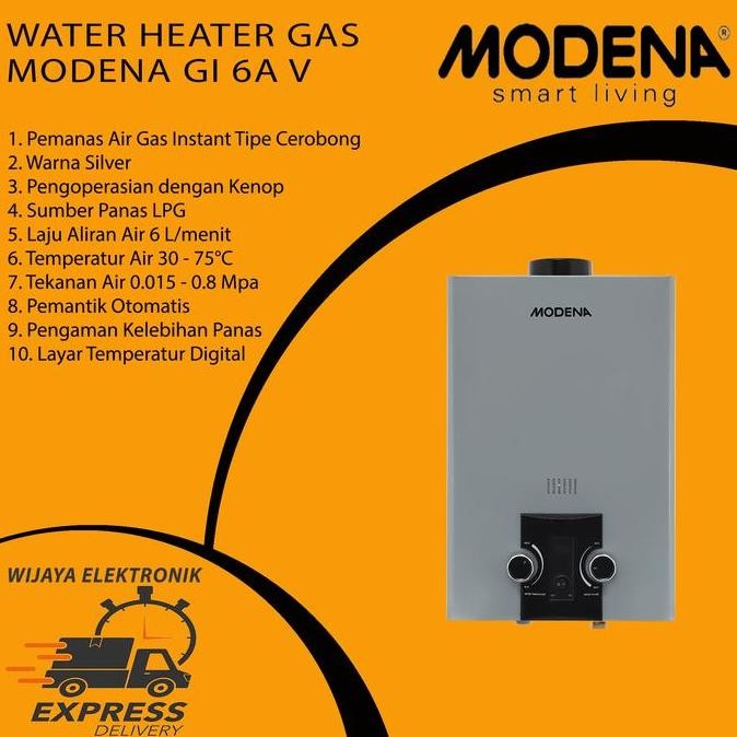 Modena Waterheater Gas GI6A V Water heater Modena GI 6 AV