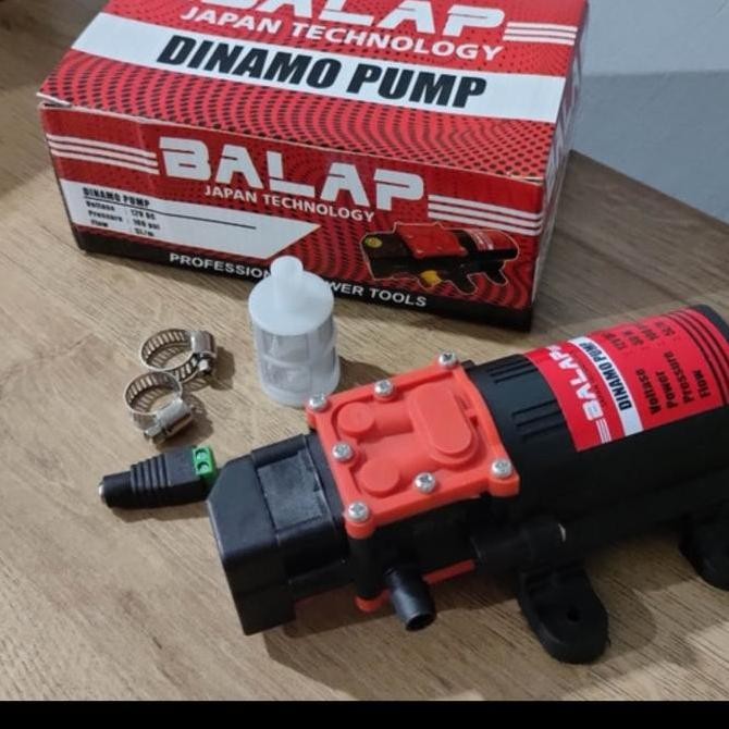 Pompa Pendorong Shower Otomatis DC 12 Volt + Bonus