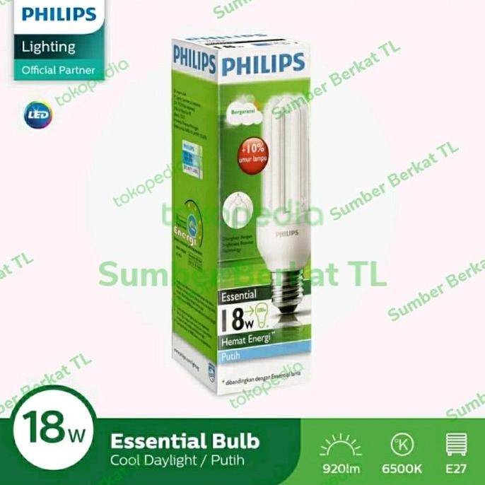 Lampu Philips Essential 18W 18 Watt 18 W 18Watt Original Bergaransi