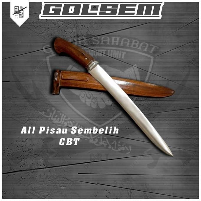 Golok pisau sembelih baja HSS per bearing super tajam siap pakai