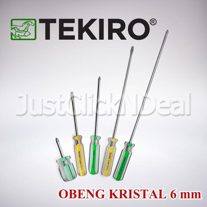 Tekiro Obeng Kristal Plus Minus 6 mm Original