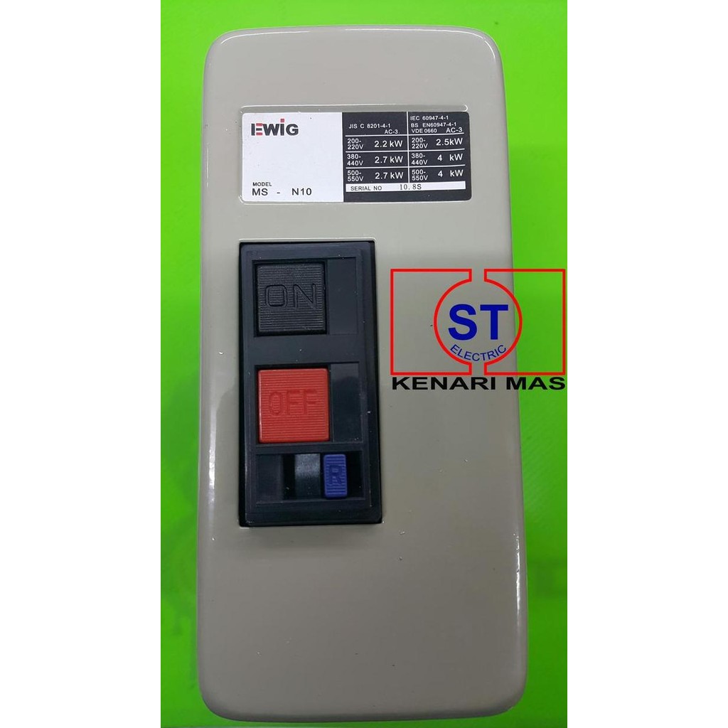 MSN10 / MS-N10 Motor Stater / Soft Stater / Motor On/OFF EWIG DOL