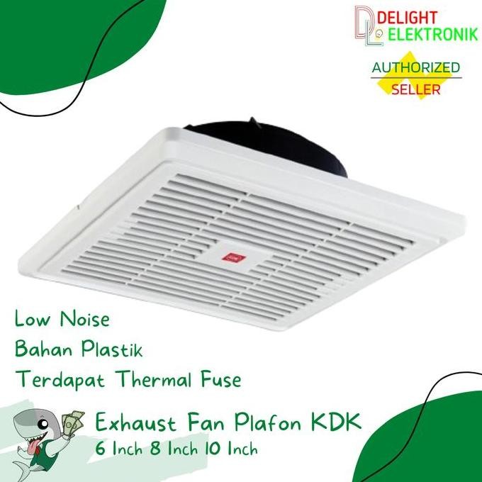 Exhaust Fan Plafon KDK 6" 8" 10" Inch Putih