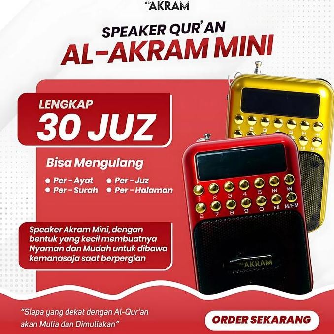 Bagus Al-Akram - Speaker Murottal Murotal Alquran Al-Quran Al-Qur'An Digital Hafalan Hapalan Hafiz T