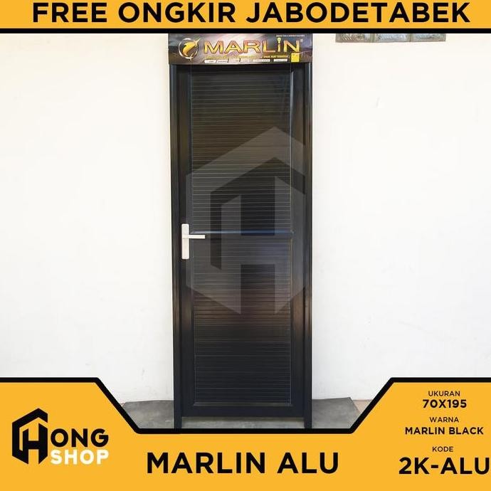 Pintu Kamar Mandi Aluminium Full Panel MARLIN