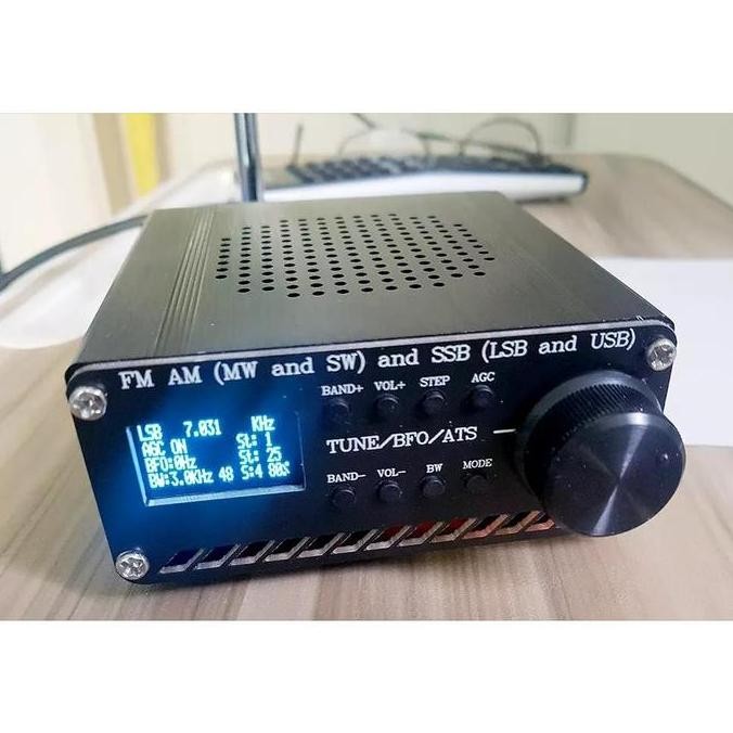 SI4735 SI4732 ALL BAND PENERIMA RADIO RECEIVER FM AM MW SW SSB LSB USB DENGAN SPEAKER SHELL ANTENA B