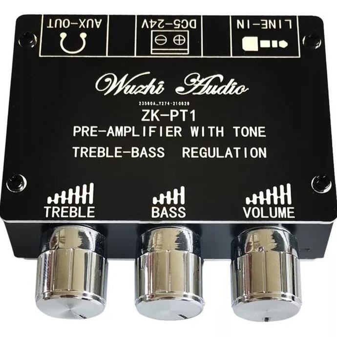 WUZHI ZK-PT1 BLUETOOTH 5.0 AUDIO RECEIVER DECODER W VOLUME BASS TREBLE ORIGINAL DAN TERPERCAYA