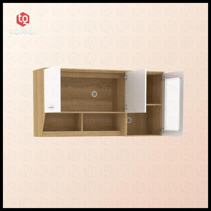 Terlaris Deryl Lemari / Rak / Bufet Gantung Dapur Kitchen Wall Cabinet 3 Pintu Good Quality