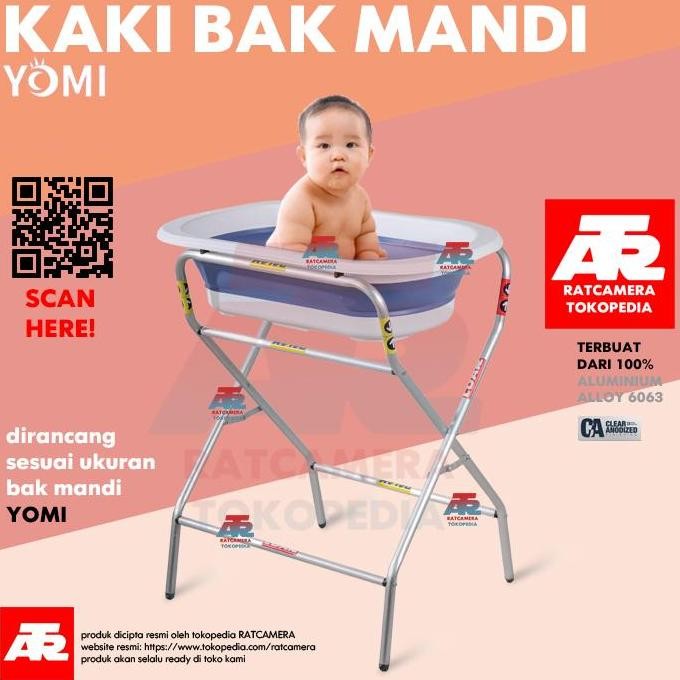 Baru YOMI Kaki Penyangga Bak Mandi Bayi Dudukan Bathtub YOMI Support