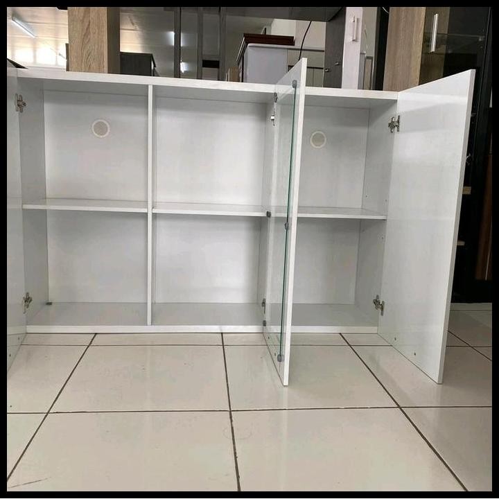 Terlaris Lemari Dapur Kitchen Set Atas 3 Pintu Full Putih - Bandung Saja Good Quality