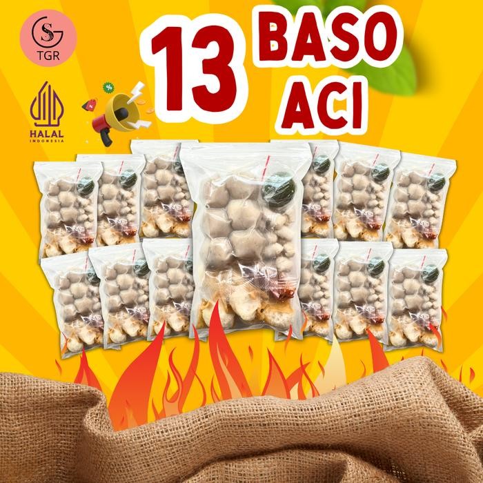 

New PAKET BASO ACI 13 BUNGKUS PAKET USAHA HOTPOT INSTAN food kaldu Pedas
