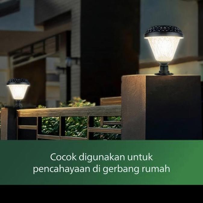 Philips lampu taman 20w solar cell tenaga surya outdoor