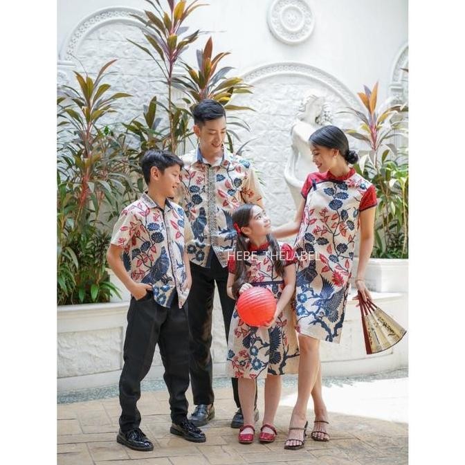 AKEMI BATIK CHEONGSAM - (AVAILABLE COUPLE ADULT & KIDS ) CHINESE NEW YEAR