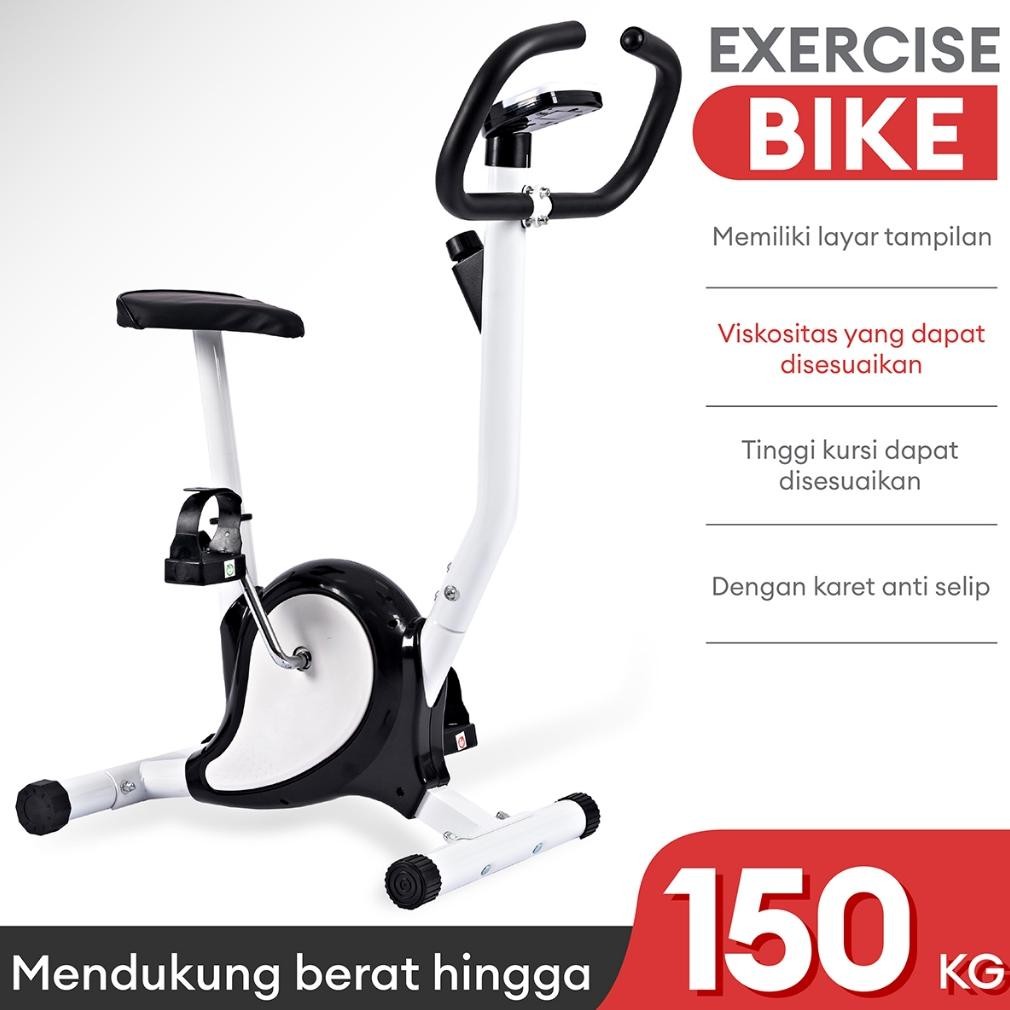 Sepeda Statis Spinning Bike Alat Fitness Exercise Bike Resistensi Adjustable Anti Slip Kuat