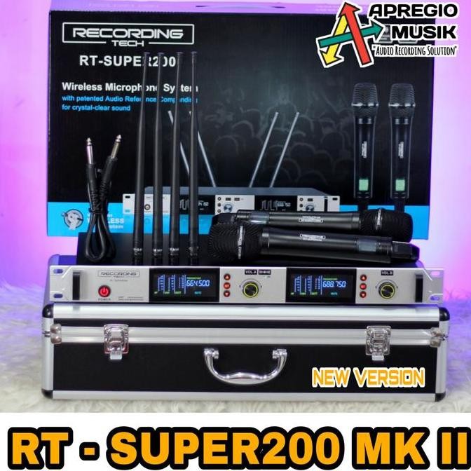 Recording Tech RT Super 200 Super200 Wireless Microphone 2 Channel