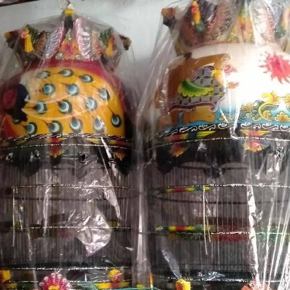 Sangkar Perkutut Mahkota Motif Semarwayangnagadll