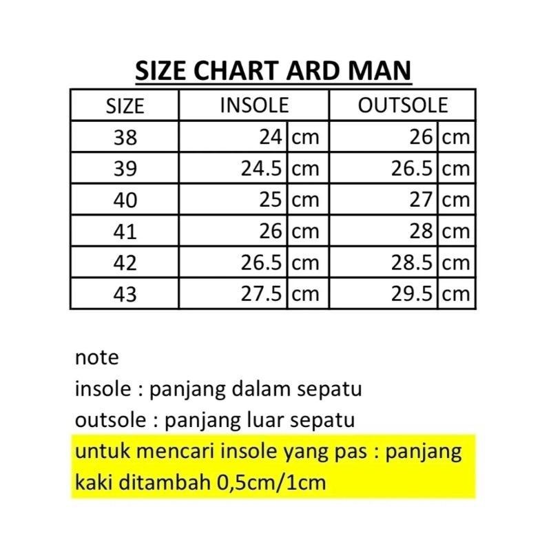 Bsis Sepatu Ardiles Size 39-44 - X-Drake - Kozik - Gudaf - Dumai - Daisen - Raizou - Dolson - Cuon -