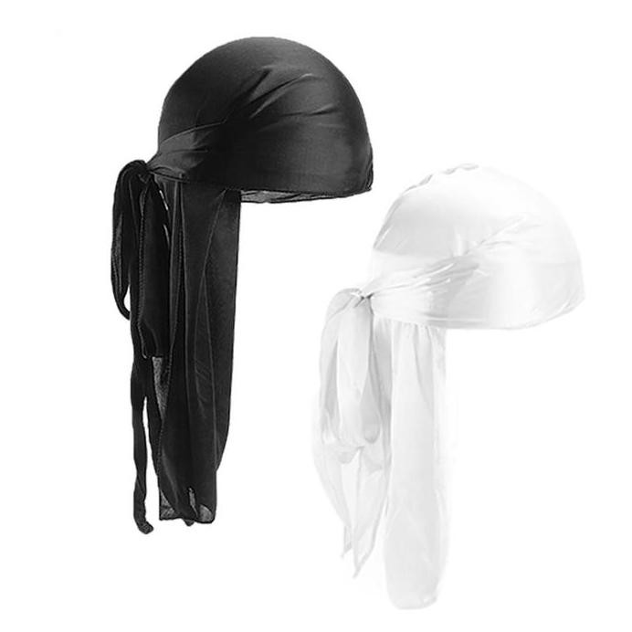 BARU  Durag Ikat Kepala Silk Durag Bandana Hip Hop Pirate Hat Bandana Aksesoris Rambut