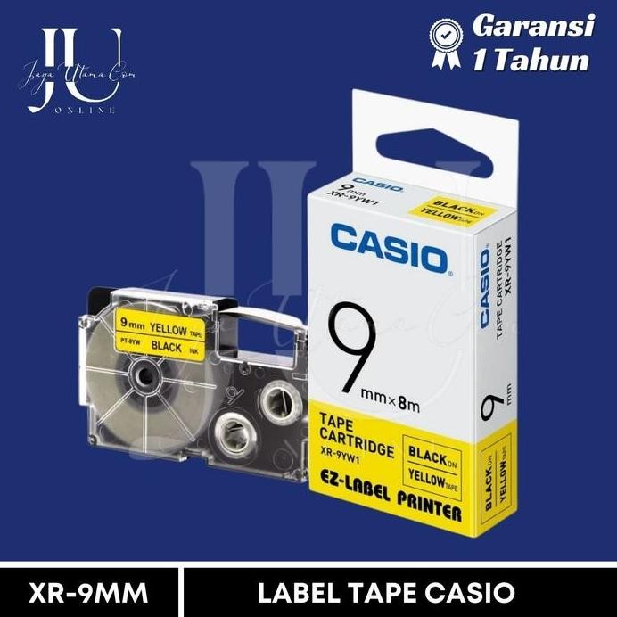 

EZ Label Printer XR-9WE1 9mm Black on White Tape Label Casio murah