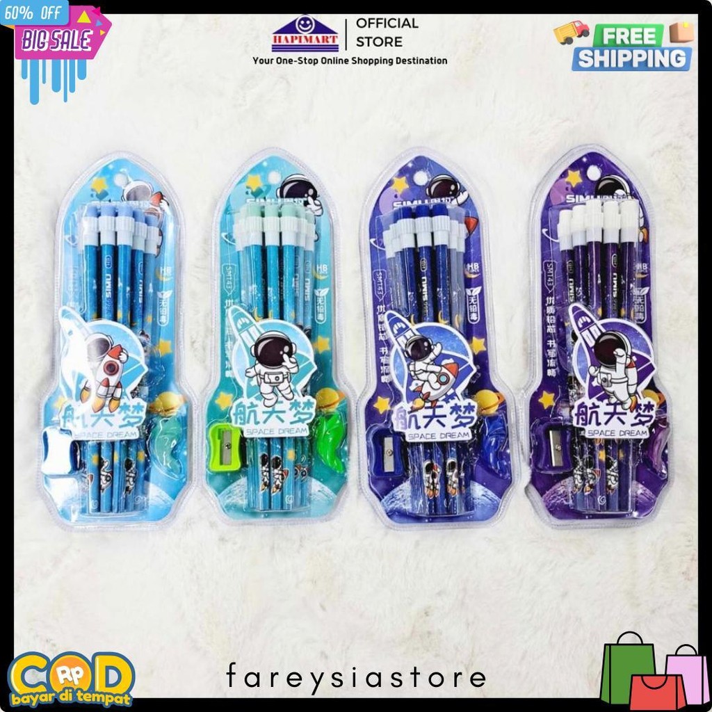 

Pensil Raut Hb Space Dream Set Alat Tulis Sekolah Stationery 12Pcs Terlengkap Dan Termurah