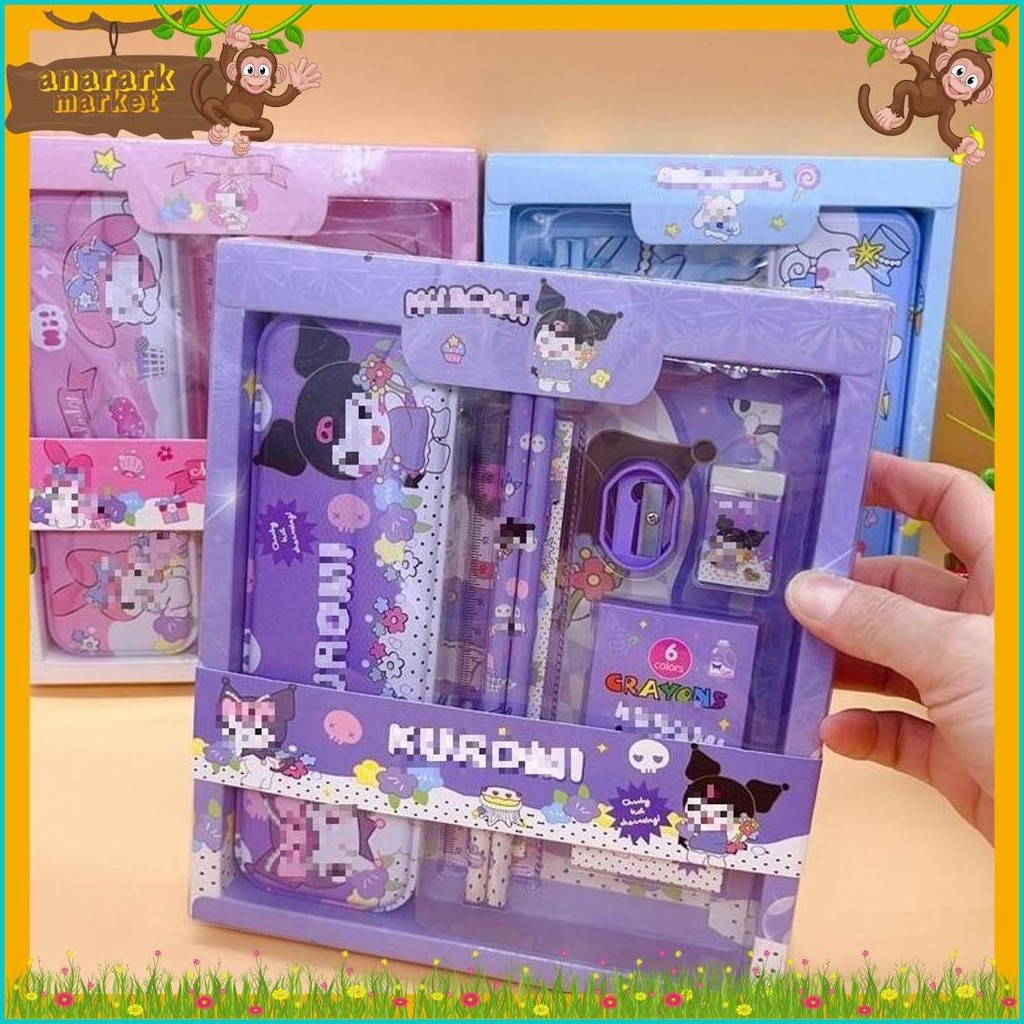 

Dp Set Stationery 7In1 Karakter Kartun Paket Alat Tulis Set 7 In 1 Alat Tulis Anak Sekolah Penghapus Pengaris Kotak Pensil Penggaris Crayon Diskon Setengah Harga