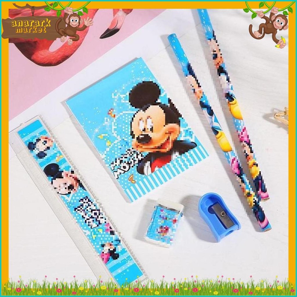 

Stt Alat Tulis Set 6In1 Stationery Set Lucu Karakter 6 In 1 Set Perlengkapan Pensil Penggaris Buku Penghapus Sekolah Anak-Anak Tk Box Tali Sourvenir Ulang Tahun Murah Terlengkap Dan Termurah