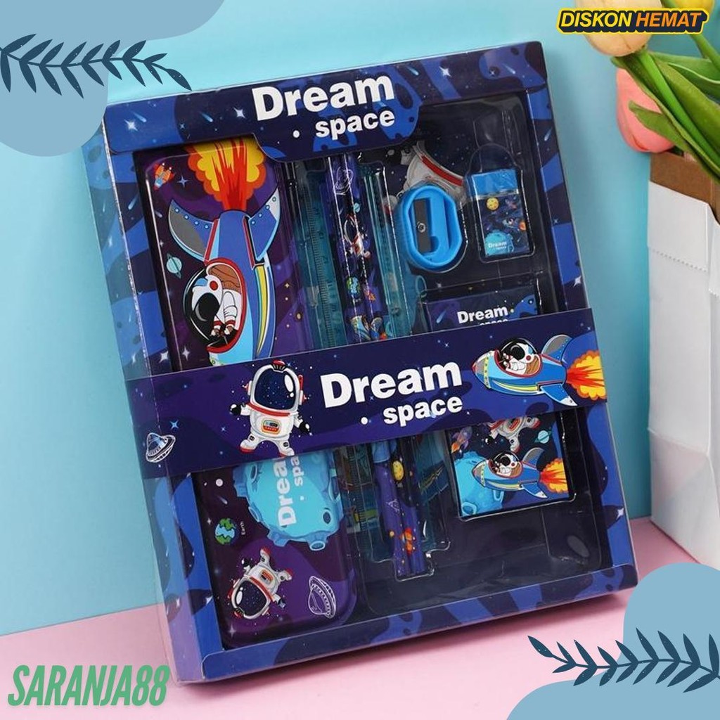 

Study Set Stationery Pensil Set Paket Alat Tulis Sekolah Krkter Spiderman/ Frozen/Unicorn 8015 Diskon Setengah Harga