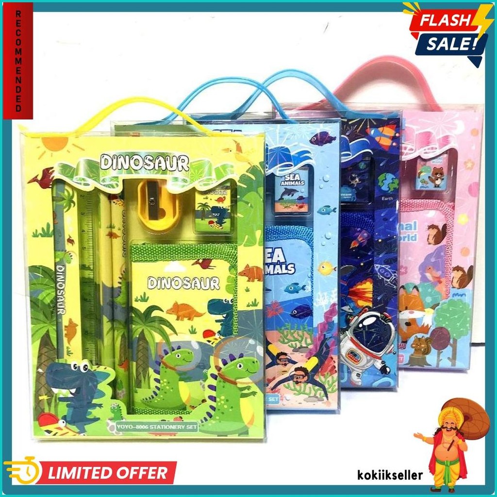 

2011 Stationary Set Kotak Pensil Anak Set Stationery Alat Tulis Kotak Pensil Karakter Flash Sale! Diskon Hingga 70%