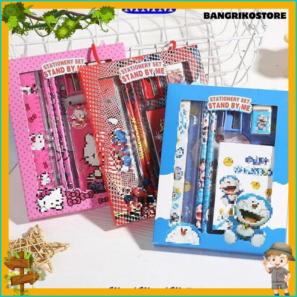 

Mmm Alat Tulis Set 6 In 1 Stationery Set Karakter Lucu Pensil Rautan Penghapus Penggaris Set 6Pcs Perlengkapan Alat Tulis Sekolah Anak-Anak Tk Diskon Setengah Harga