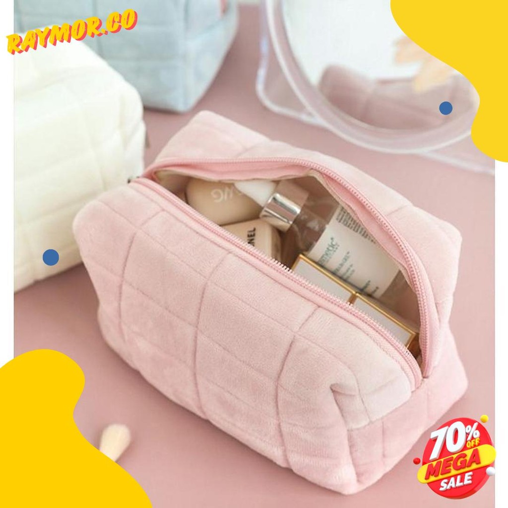 

Tempat Pensil Kotak Pensil Tas Kosmetik Pillow Pencil Case Pouch Make Up Alat Tulis Travel Bag Diskon