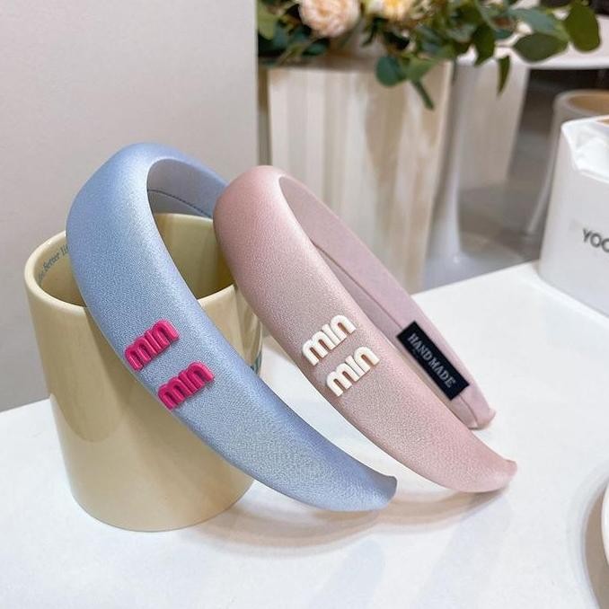 BARU  BAJUKIDDIE BANDO MIU AKSESORIS RAMBUT FASHION KOREA WANITA  KAWAII Blue Headband