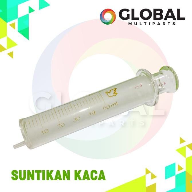 Glass Syringe / Suntikan Kaca 50 Ml murah