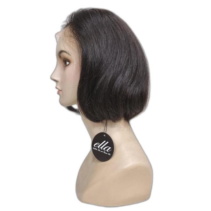 BARU  Wig Asli Half Lace HHHL102 Hitam Natural