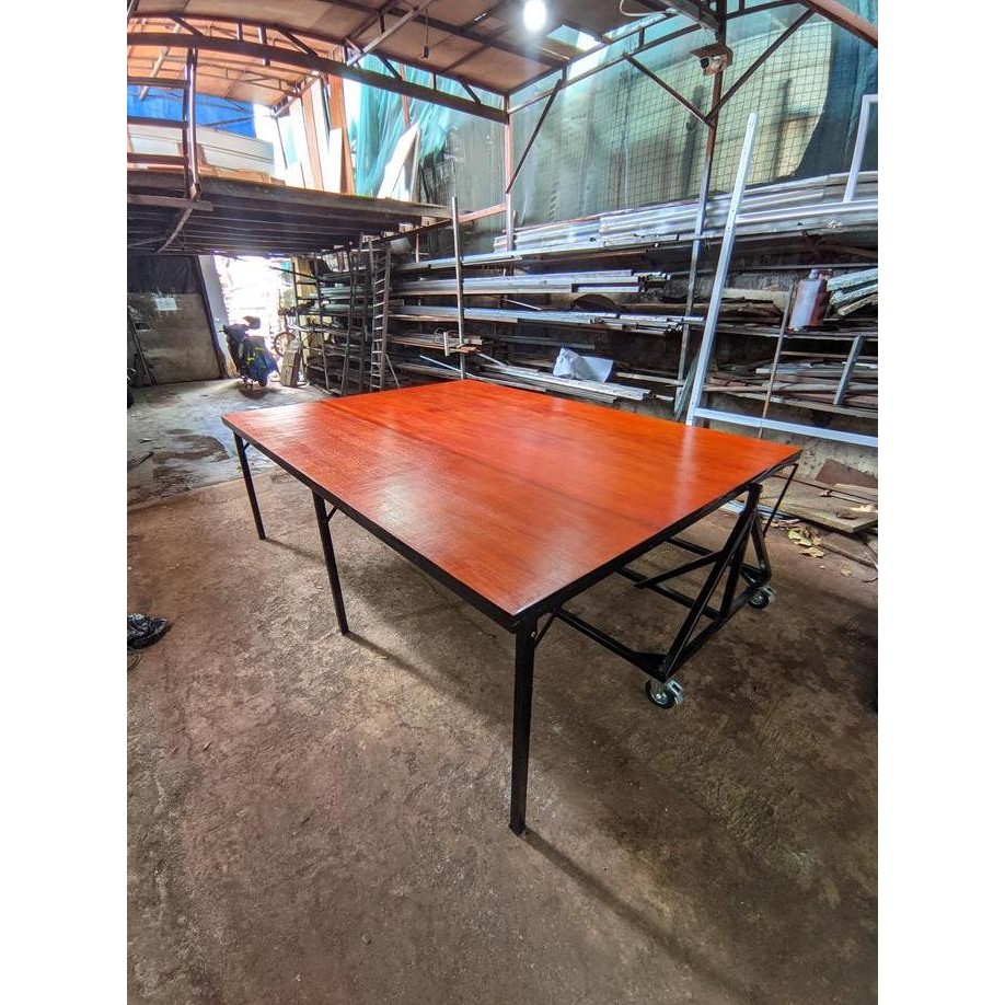 

+++++] Meja Konveksi Potong Kain Model Lipat Praktis