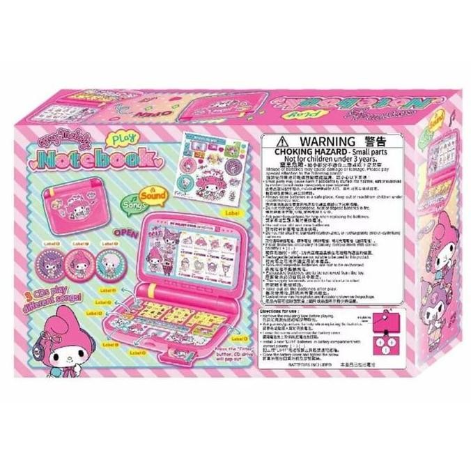 Hello Kitty My Melody Note book Original - Mainan Laptop anak