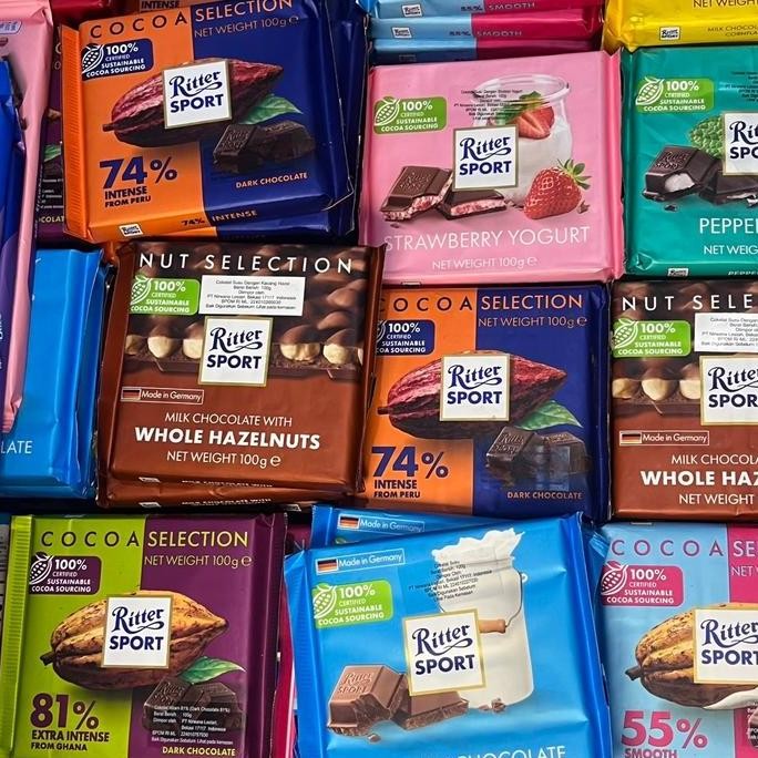 

[BUY1GET1] Rtrsport Chocolate 100gr Ritter Sport Snack Cokelat Sultan Promo Hemat Termurah