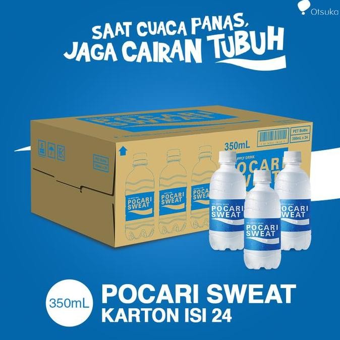 

Pocari Sweat PET 350ml Karton Isi 24 Botol - Minuman Isotonik Segar Termurah