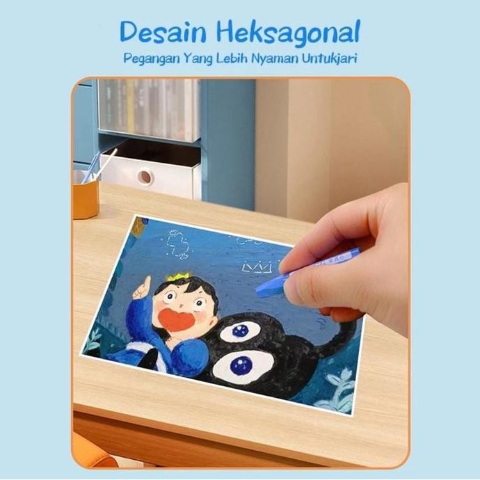 

Crayon Oil Pastel Mewarnai Alat Lukis Menggambar Krayon Warna Lengkap Peralatan Anak Sekolah