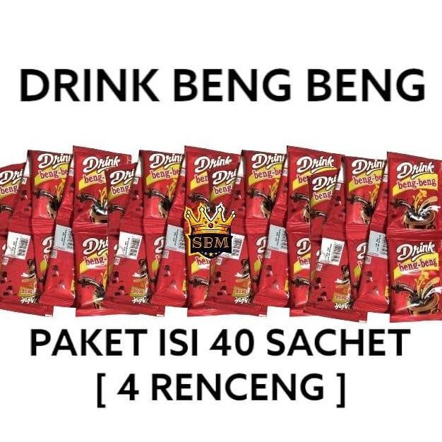 

SBM Drink Bengbeng Chocolate Sachet Isi 40pcs Cokelat Susu Snack Termurah