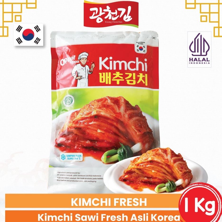 

Kc. Kimchi Sawi Fresh Kimchi Halal Kimchi Korea 1Kg Makanan Korea