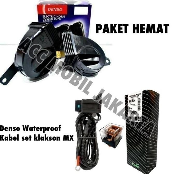 Klakson Mobil Panther Denso Keong Waterproof Kabel Set Relay Mx