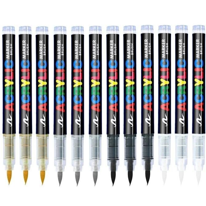 

120 168 Colors Set Acrylic Paint Pens pencil Brush Markers Pen No pressing proffesional Rock Painting Stone Art Supplies Drawing